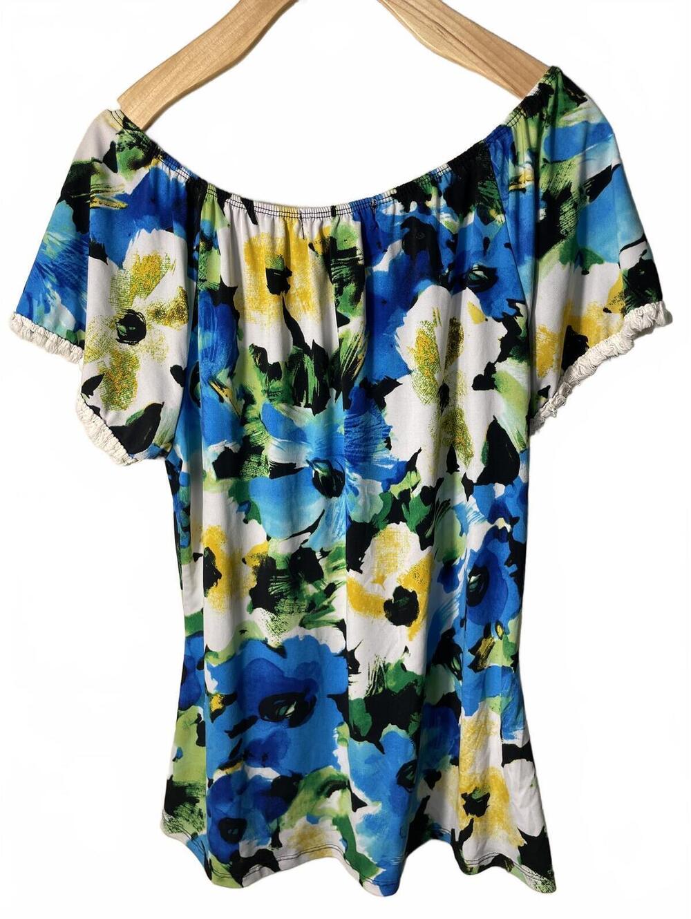 Diana Belle Blouse Top Women's Size Small Floral Romantic - Picture 3 of 5